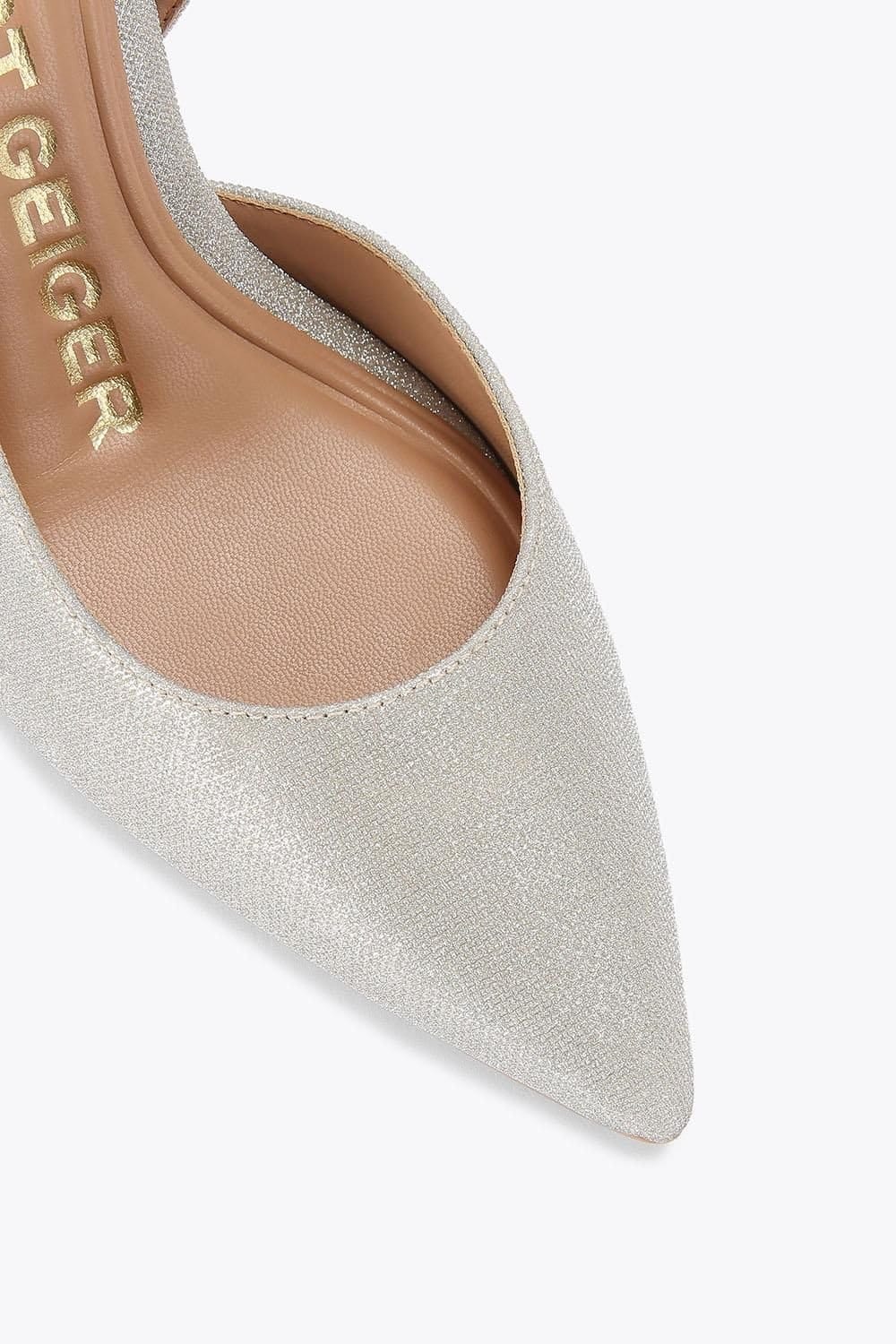 KG Kurt Geiger KG Kurt Geiger Women's 'Aria2' Fabric Heels in Silver - 4