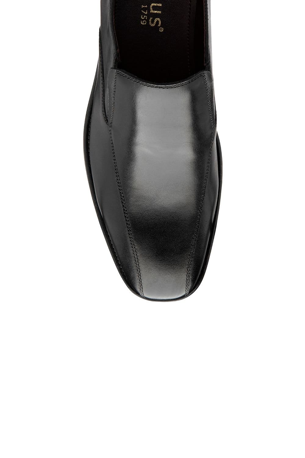 Lotus Lotus Men's Black 'Wincanton' Leather Loafers - 4