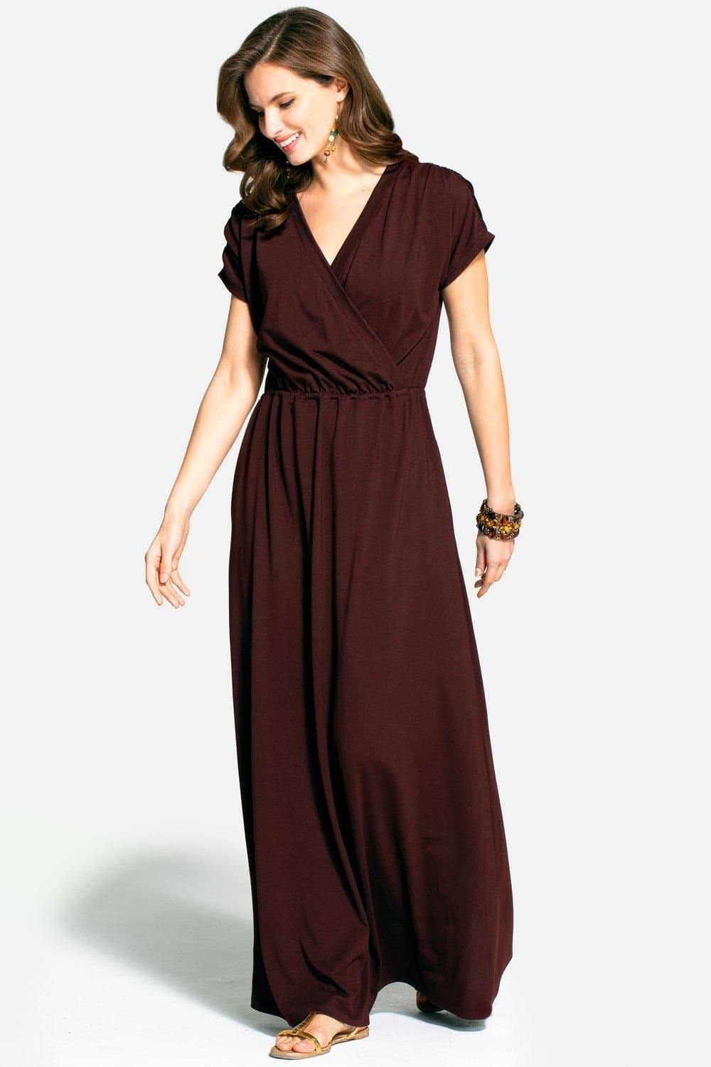 Hot Squash Hot Squash Women's Maxi Dress in Chocolate