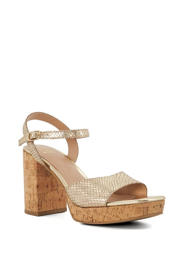 Dune London Dune London Women's 'Jacuzzi' Leather Sandals in Metallics - 2