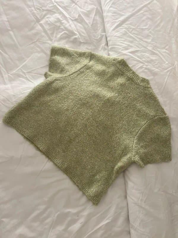 ASOS Design ASOS green cropped knit top