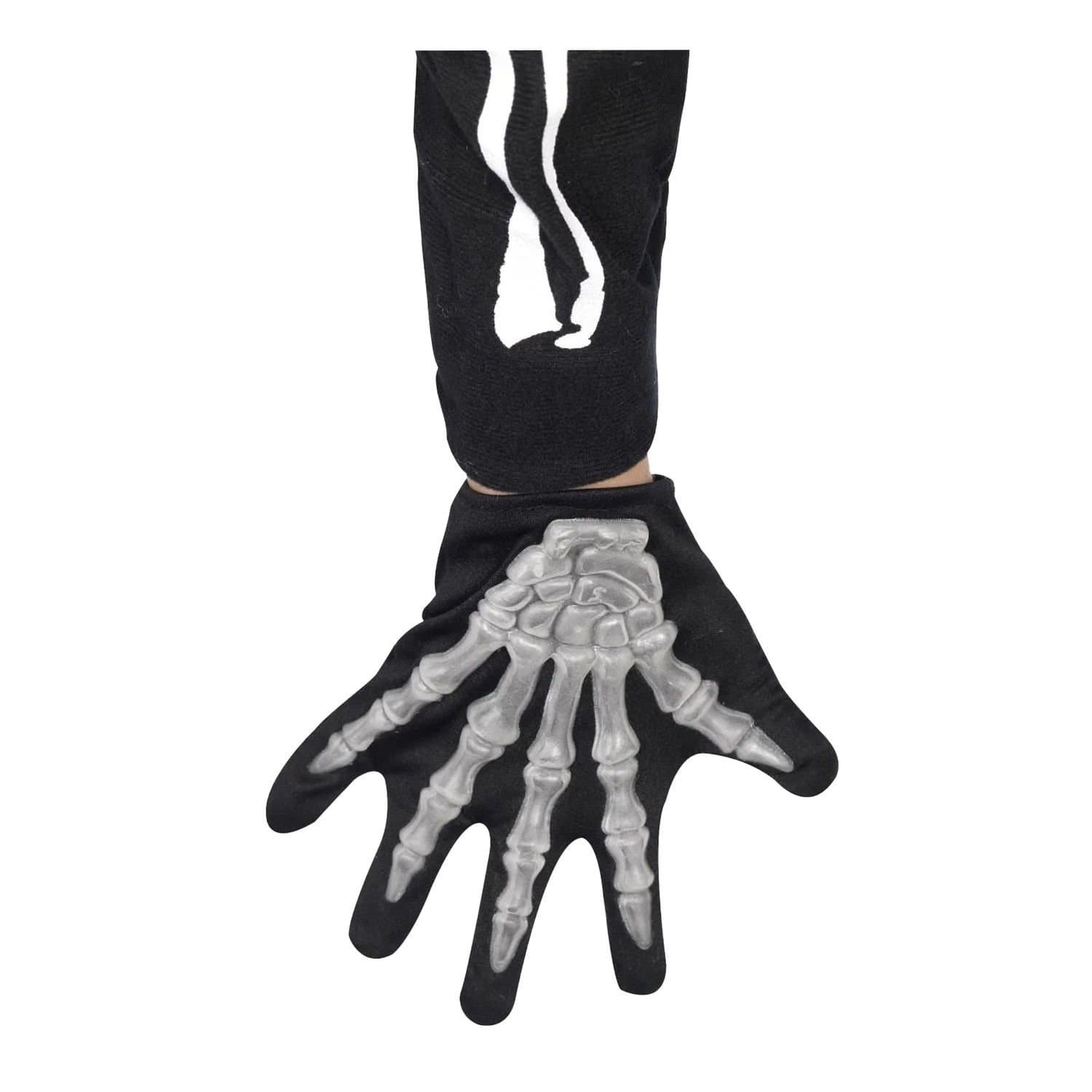 Smiffys Smiffys Men's Skeleton Gloves in Black