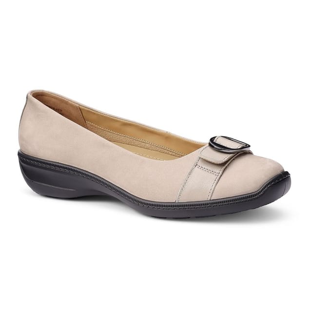 Hotter Hotter Women's 'Grace' Ballet Pumps in Light Stone - 2
