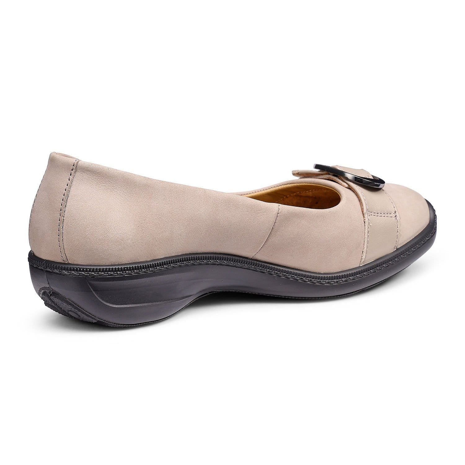 Hotter Hotter Women's 'Grace' Ballet Pumps in Light Stone - 4