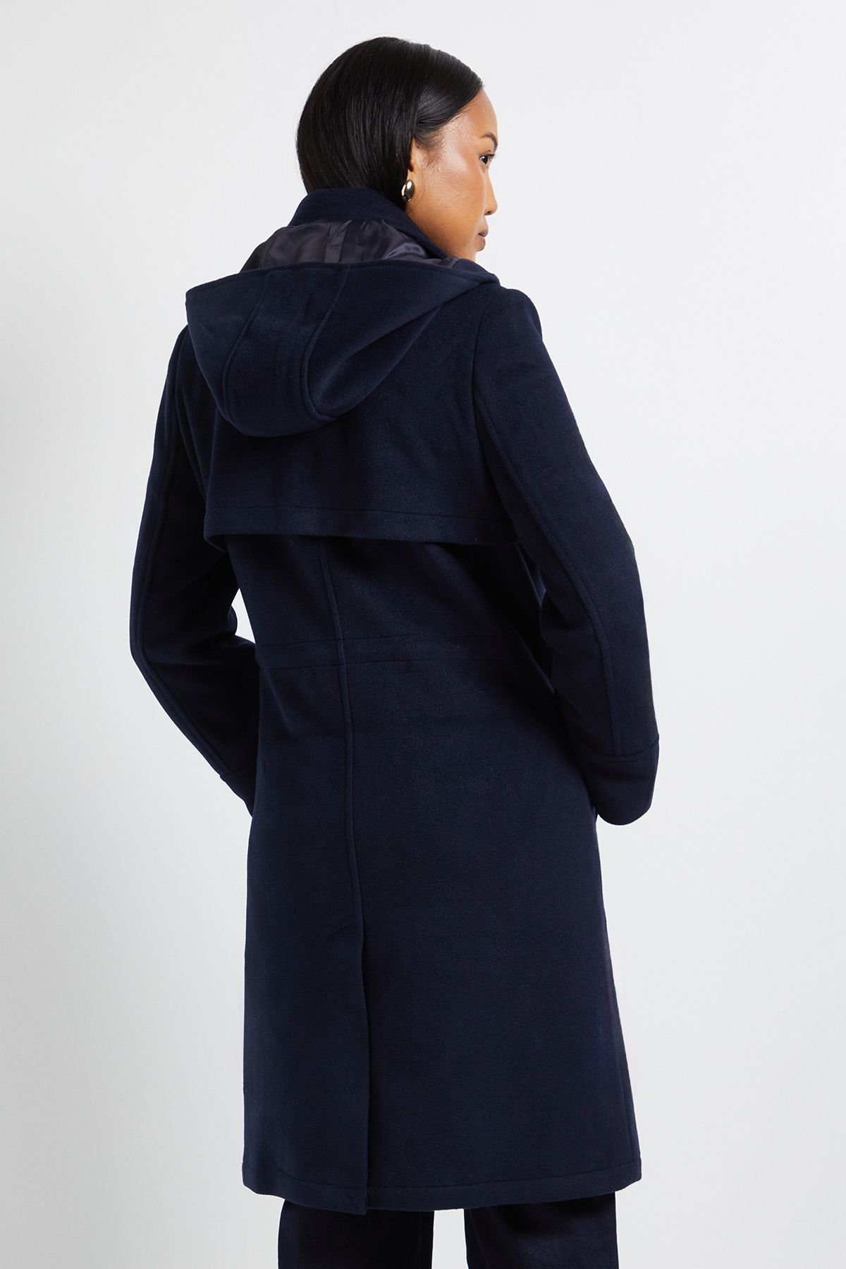 Wallis Wallis Women's Principles by Hooded Coat in Navy - 3