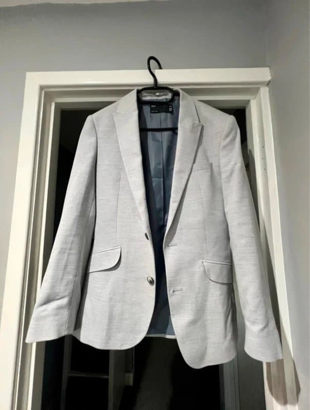 ASOS ASOS Men’s Light Grey Tailored Blazer – Smart Casual Jacket