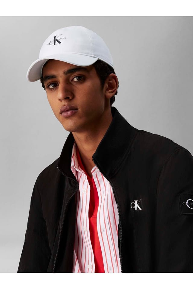 Calvin Klein Calvin Klein Men's Monologo Printed Baseball Cap Bright White - 2