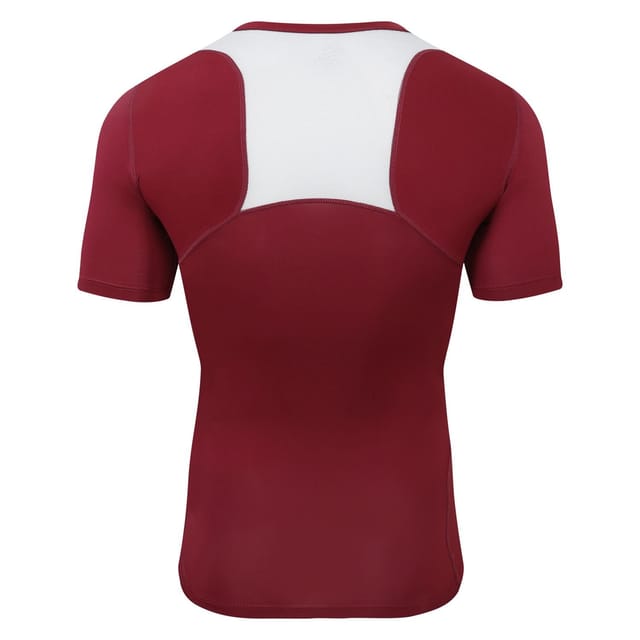 Umbro Umbro Men's Elite V Neck Base Layer Top in Burgundy - 2
