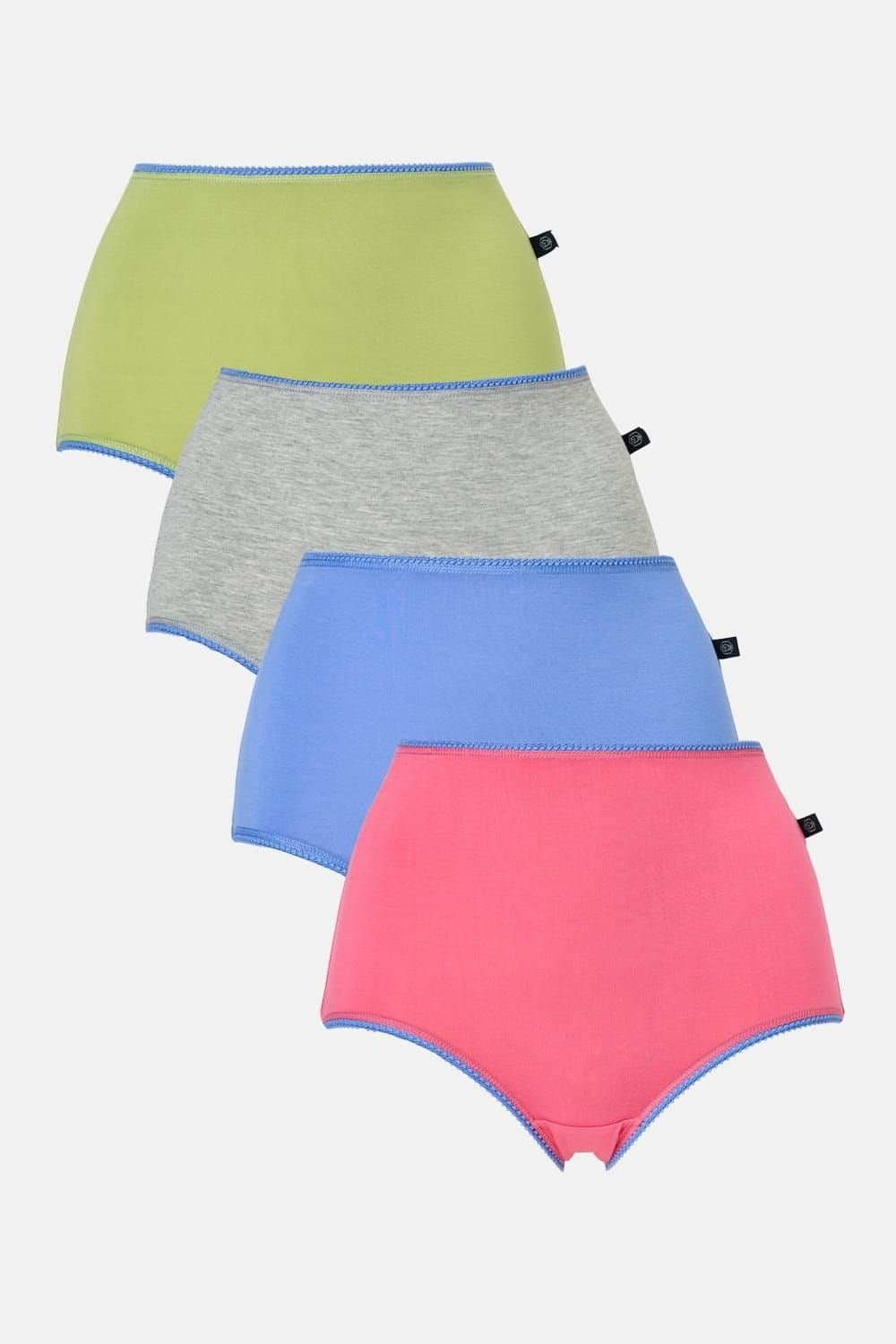 British Boxers British Boxers Women's Pack of Four "Fresh Pastels" Bamboo Full Briefs