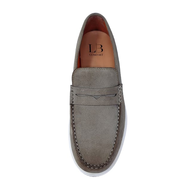 LB COMFORT LB COMFORT Men's Claudio Leather Shoes in Taupe - 3