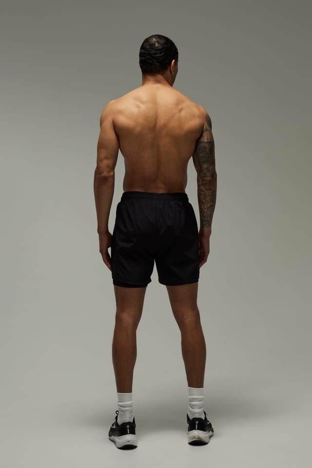 Training Dept. Training Dept. Men's Training Dept Stretch Woven 2IN1 Short in Black - 2