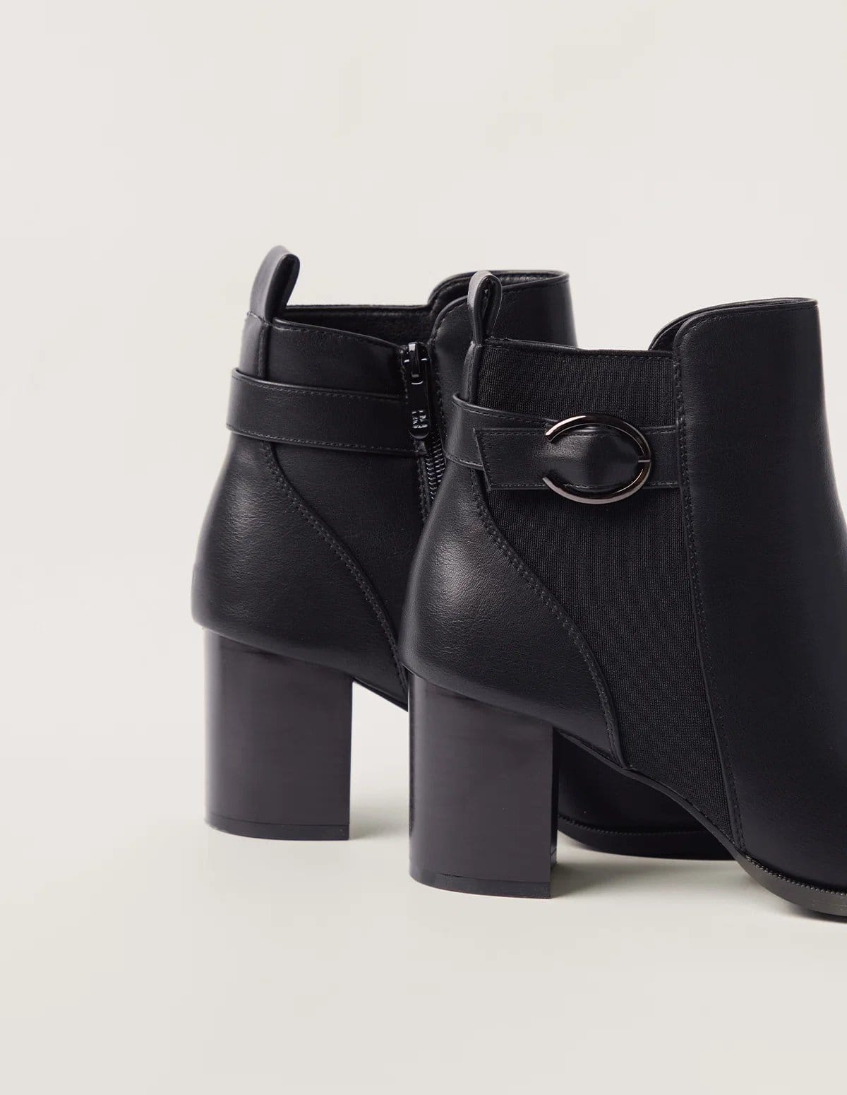Blue Vanilla Elastic Side Detail Block Heeled Boots - 4