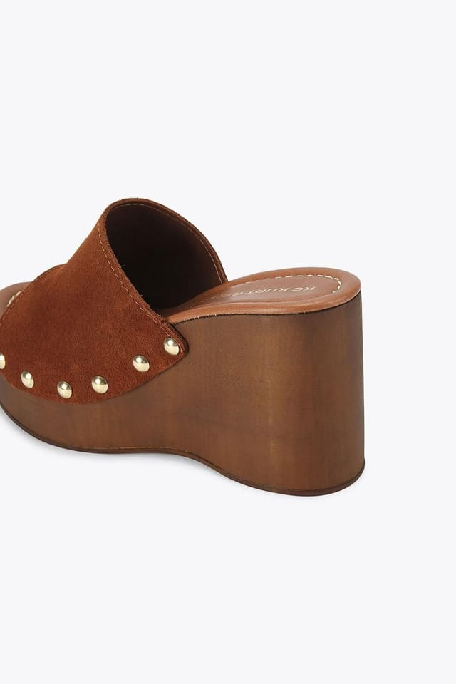KG Kurt Geiger KG Kurt Geiger Women's 'Rua Wedge' Suede Sandals in Tan - 3