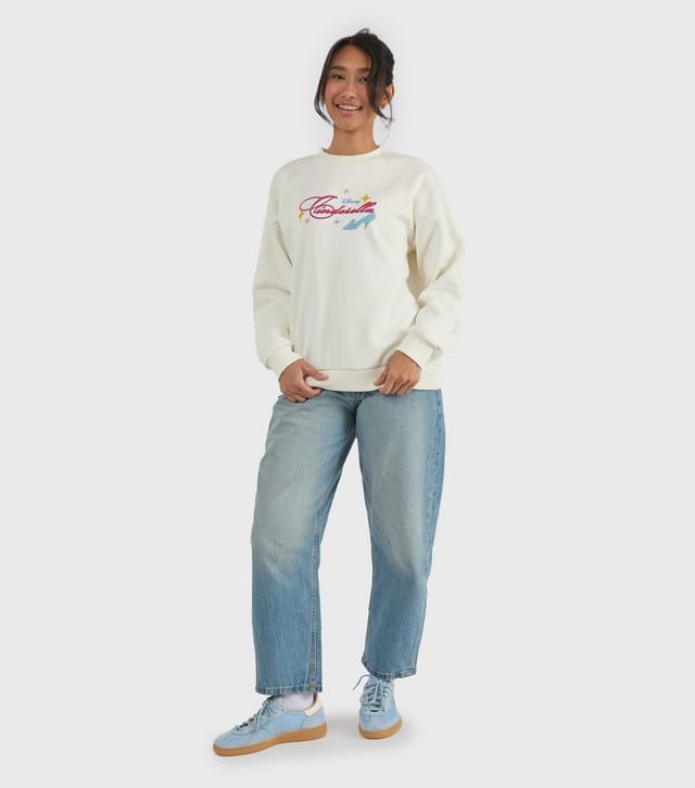 Custard Women's White Cinderella Printed Graphic Sweatshirt Custard New Look - 3