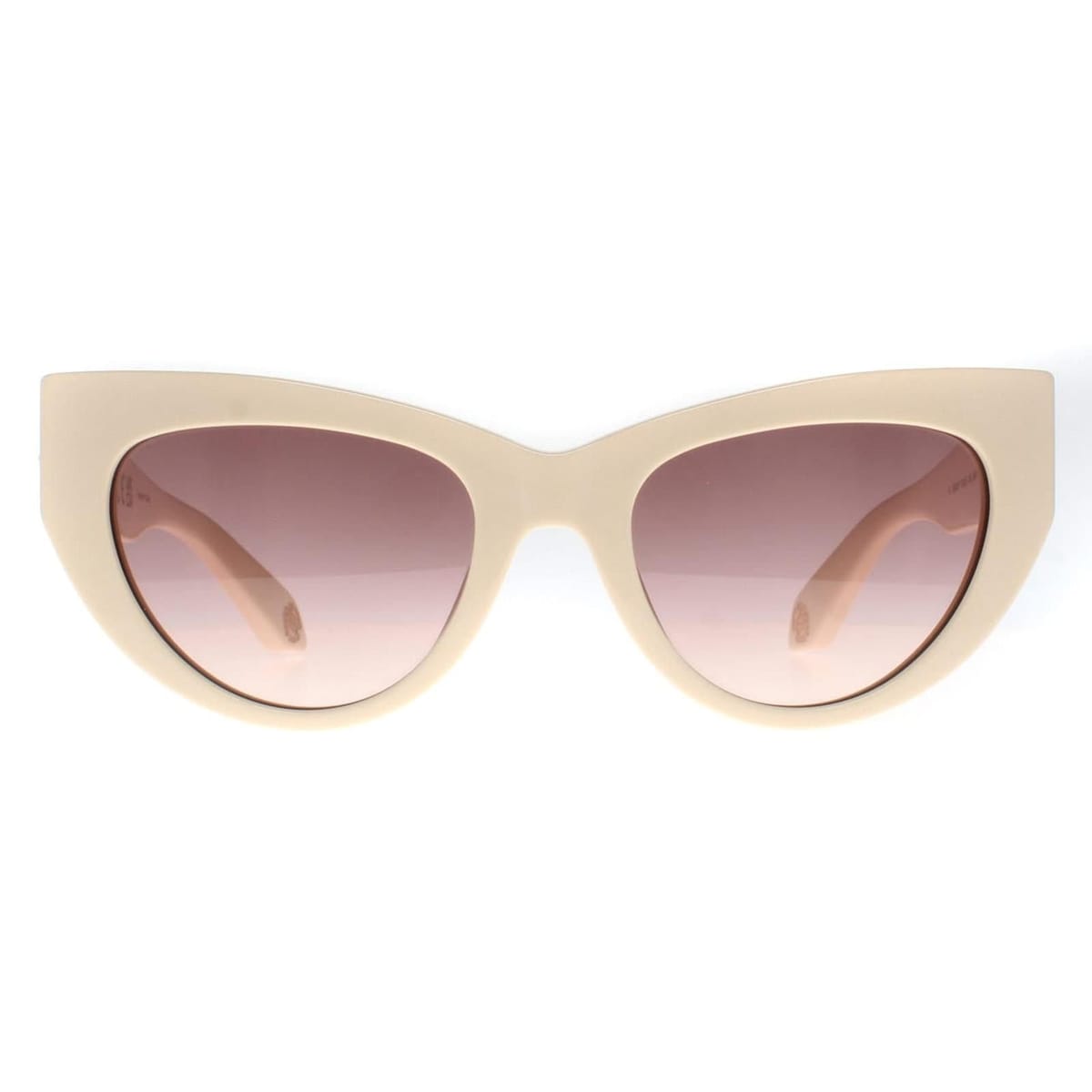 Roberto Cavalli Roberto Cavalli Women's Cat Eye Shiny Beige Brown Gradient SRC017M Sunglasses - 1