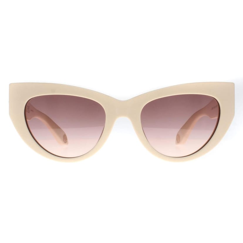 Roberto Cavalli Roberto Cavalli Women's Cat Eye Shiny Beige Brown Gradient SRC017M Sunglasses - 1