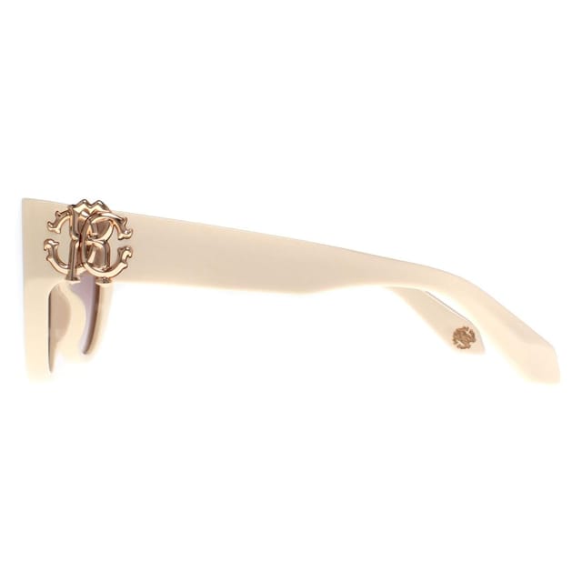 Roberto Cavalli Roberto Cavalli Women's Cat Eye Shiny Beige Brown Gradient SRC017M Sunglasses - 3