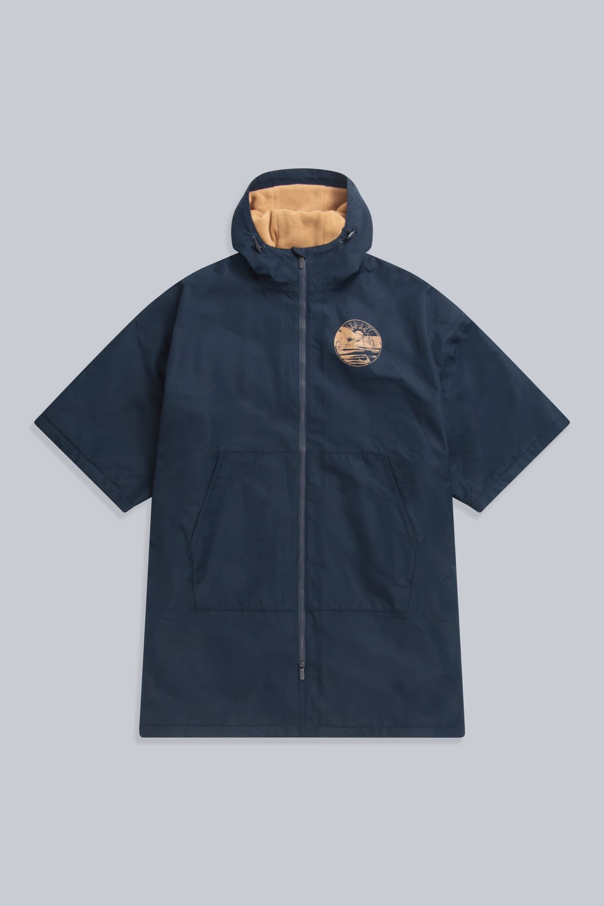 Animal Animal Women's 'Misty' Waterproof Fleece Lined Parka Jacket Warm Hooded Full Zip Coat in Navy