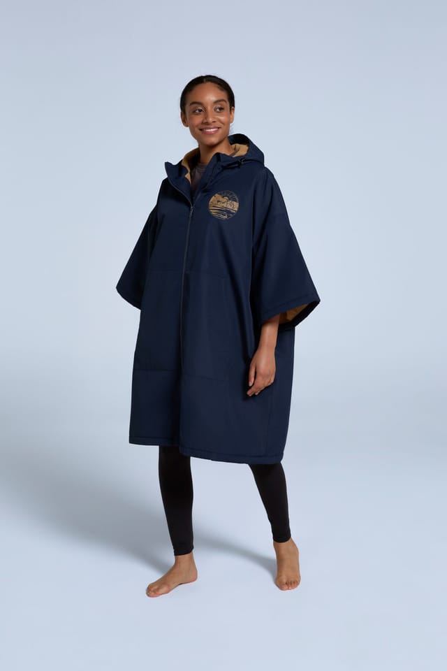 Animal Animal Women's 'Misty' Waterproof Fleece Lined Parka Jacket Warm Hooded Full Zip Coat in Navy - 3