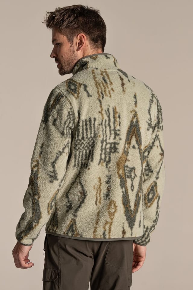 Craghoppers Craghoppers Men's Tatton II Half Zip Borg Fleece in Light Khaki - 2