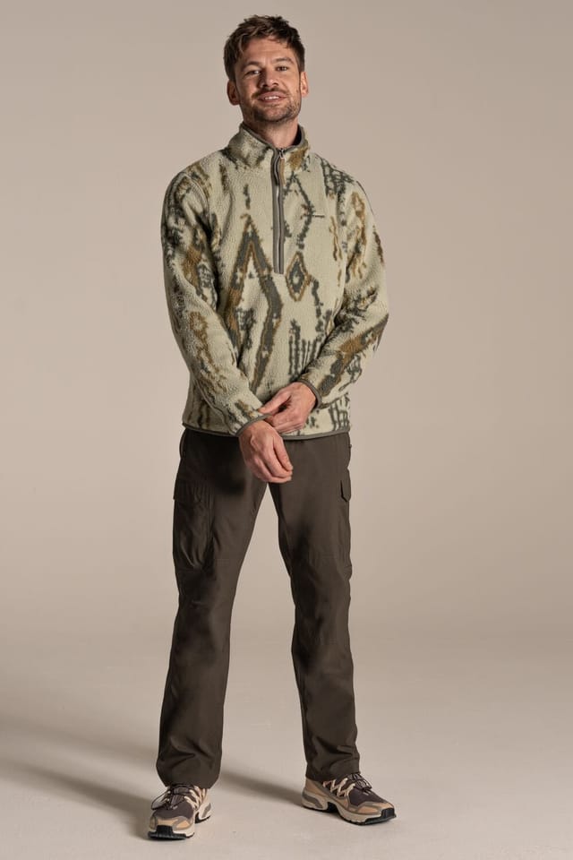 Craghoppers Craghoppers Men's Tatton II Half Zip Borg Fleece in Light Khaki - 3