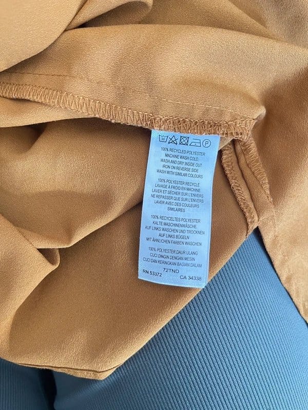 French Connection French Connection Gold Long Sleeve Blouse Women’s Size UK S - 1