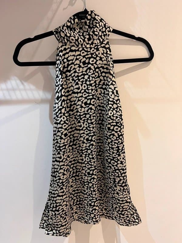 Never Fully Dressed Animal print halter neck top