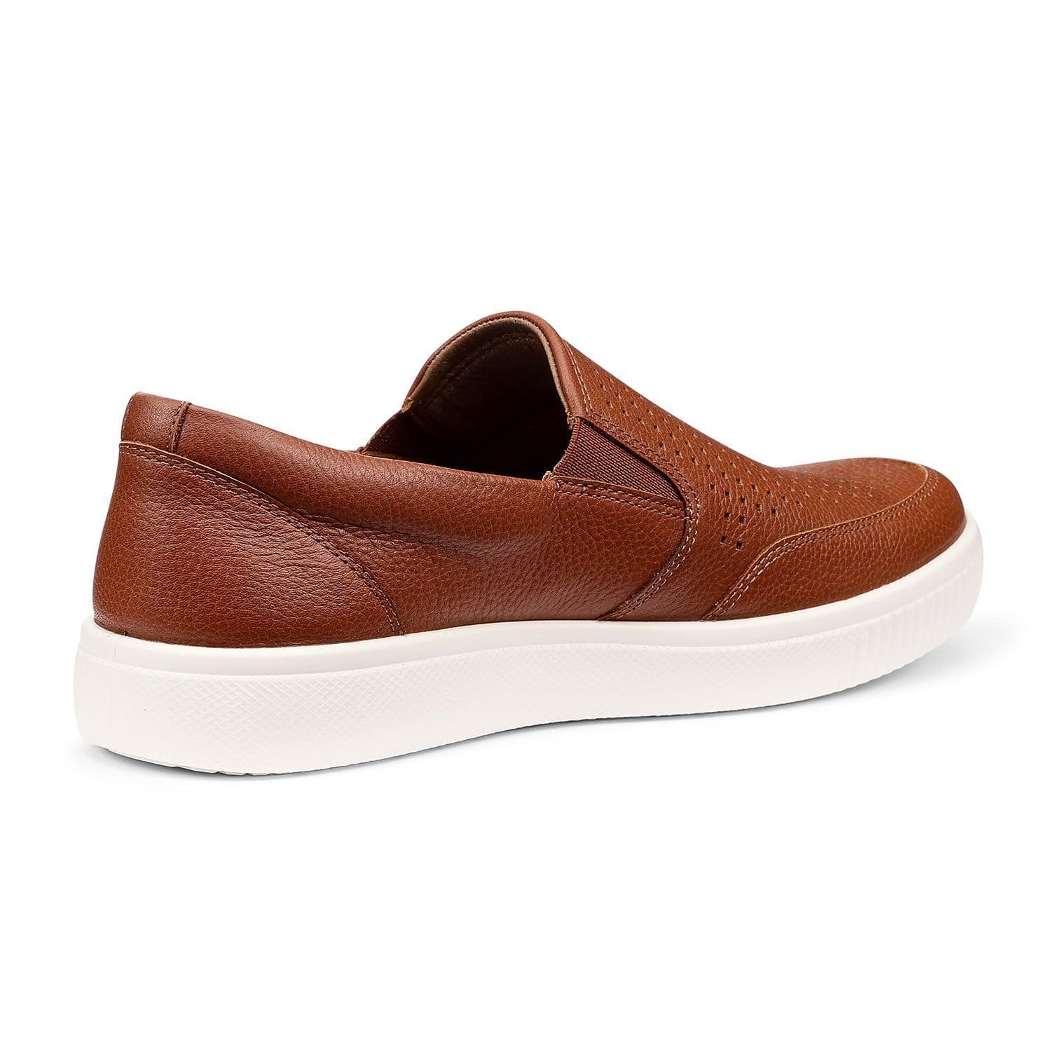 Hotter Hotter Men's 'Apex' Slip-On Shoes in Tan - 4