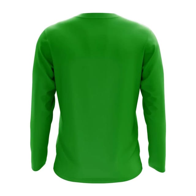 Macau Macau Men's Personalised Core Football Country Long Sleeve T-Shirt in Green - 2