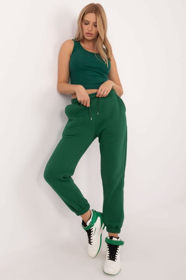 Love Lace Love Lace Women's 3 Piece Cotton Melange Warm Casual Set in Green - 2