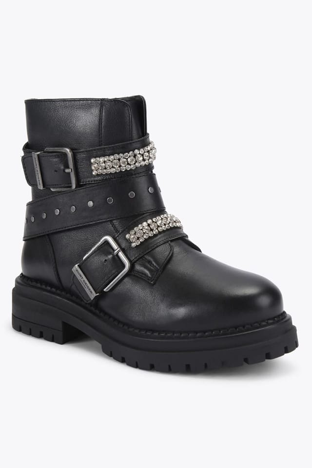 Kurt Geiger London Kurt Geiger London Women's 'Double Buckle Biker' Boots in Black - 2