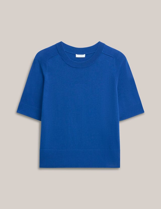 Hobbs London Hobbs London Women's Leena Knitted Top in Cobalt - 2