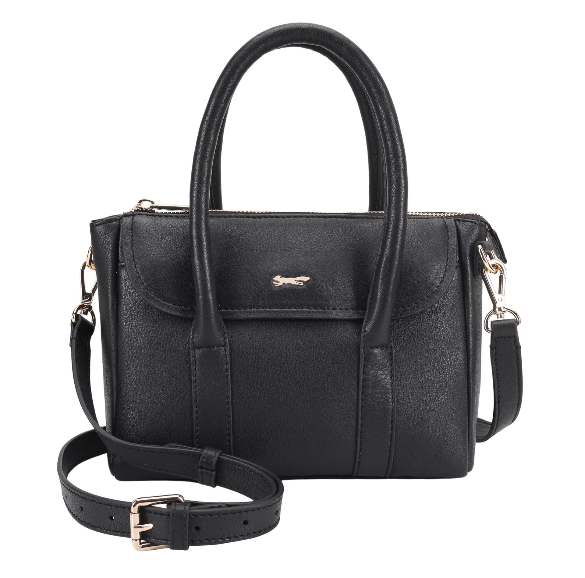 Paul Costelloe Paul Costelloe Women's Cecelia Leather Multiway Bag in Jet Black