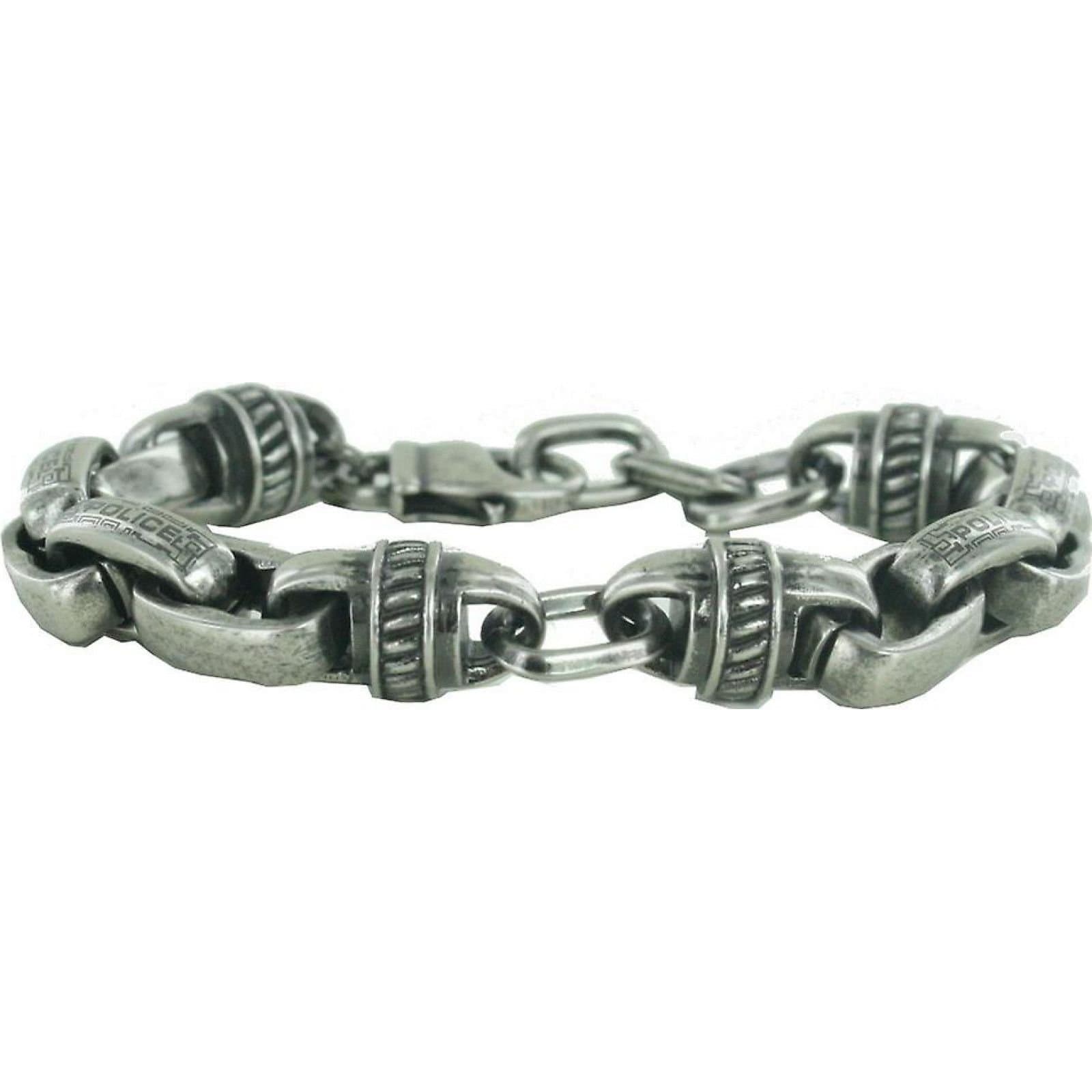 Police Police Men's Silver Chain Bracelet