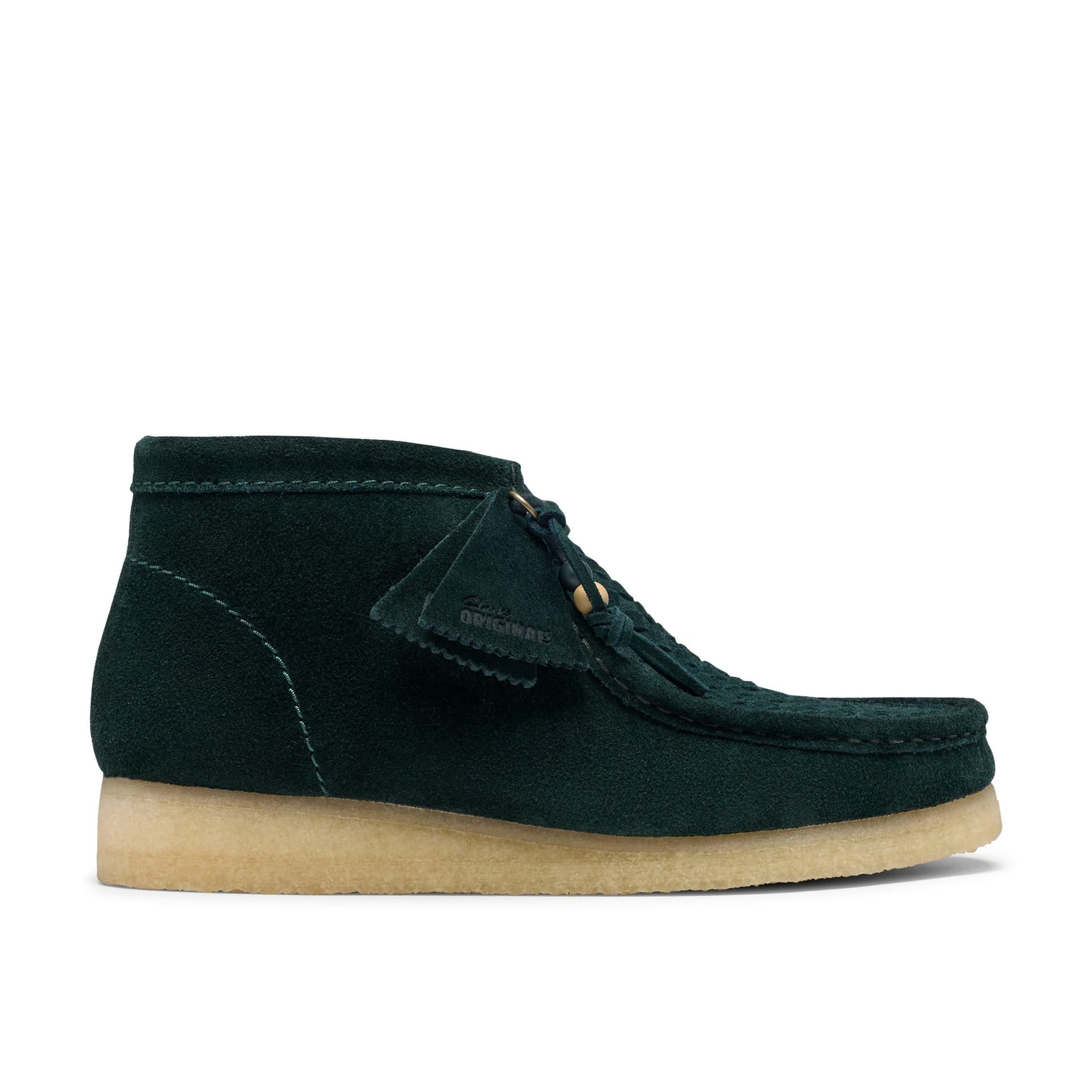 Clarks Clarks Men's Wallabee Boot Forest Green Weave Ankle Boots, Wallabee, Lace Up