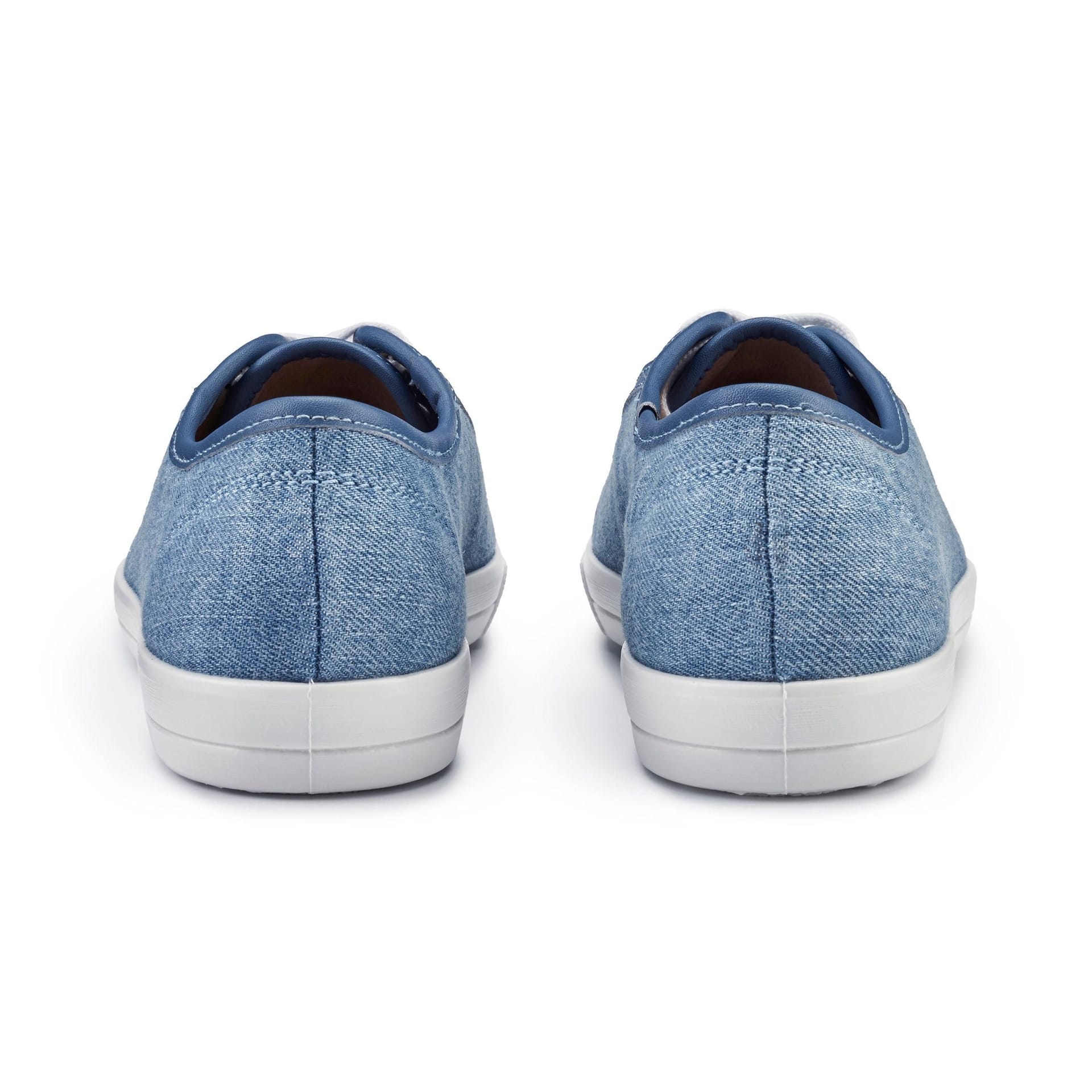 Hotter Hotter Women's Wide Fit 'Mabel' Canvas Lace-Ups in Blue - 4