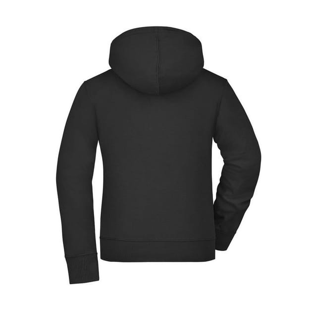 James and Nicholson James and Nicholson Women's Full Zip Hoodie in Black - 2