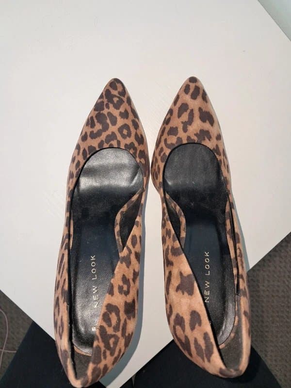 New Look Leopard print stilleto shoes size 5 New Look
