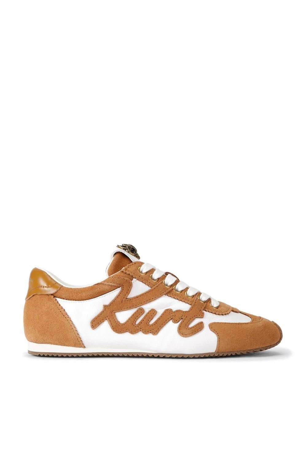 Kurt Geiger London Kurt Geiger London Light Brown Leather Suede Trainers
