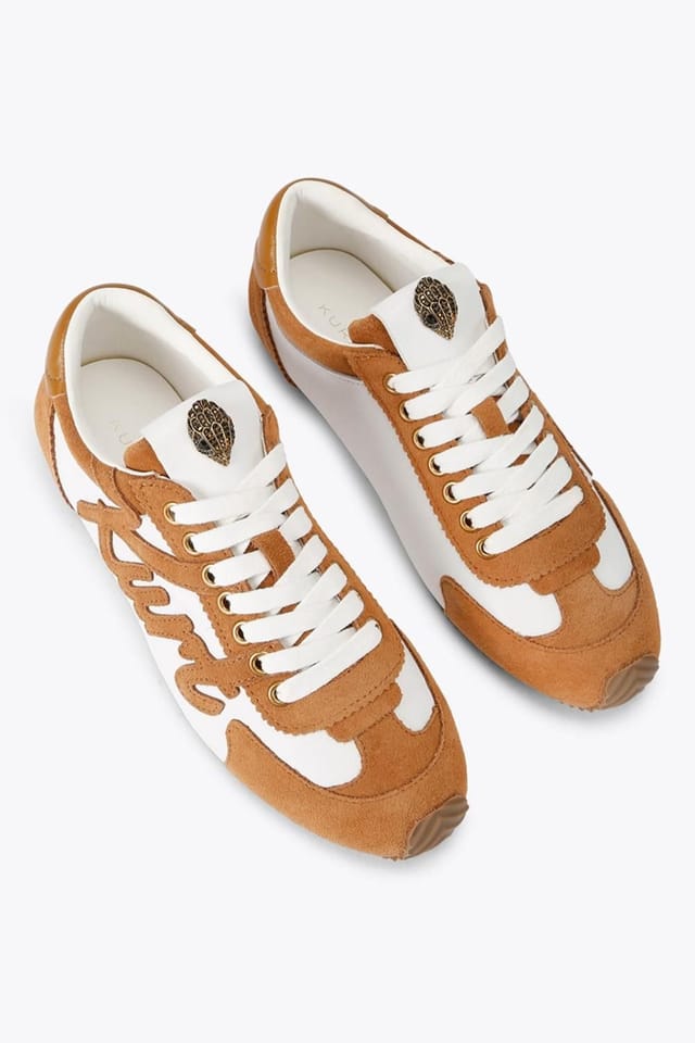 Kurt Geiger London Kurt Geiger London Women's 'Kurt Islington' Leather Suede Trainers in Light Brown - 2