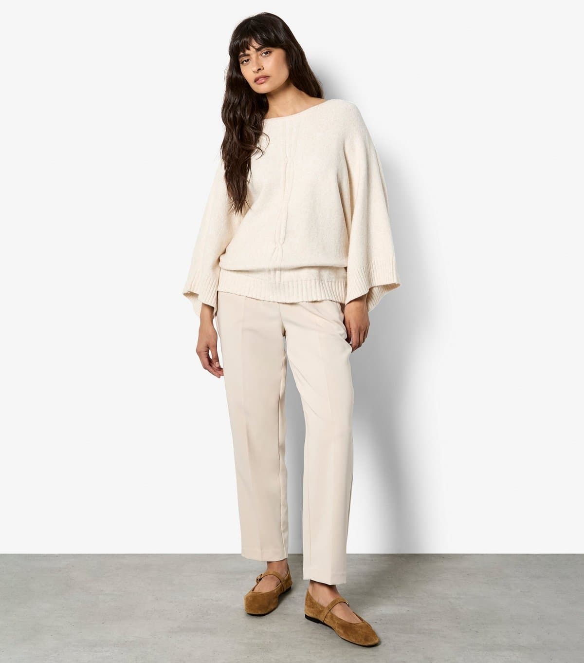 Apricot Women's Stone Oversized Cape Jumper Apricot New Look