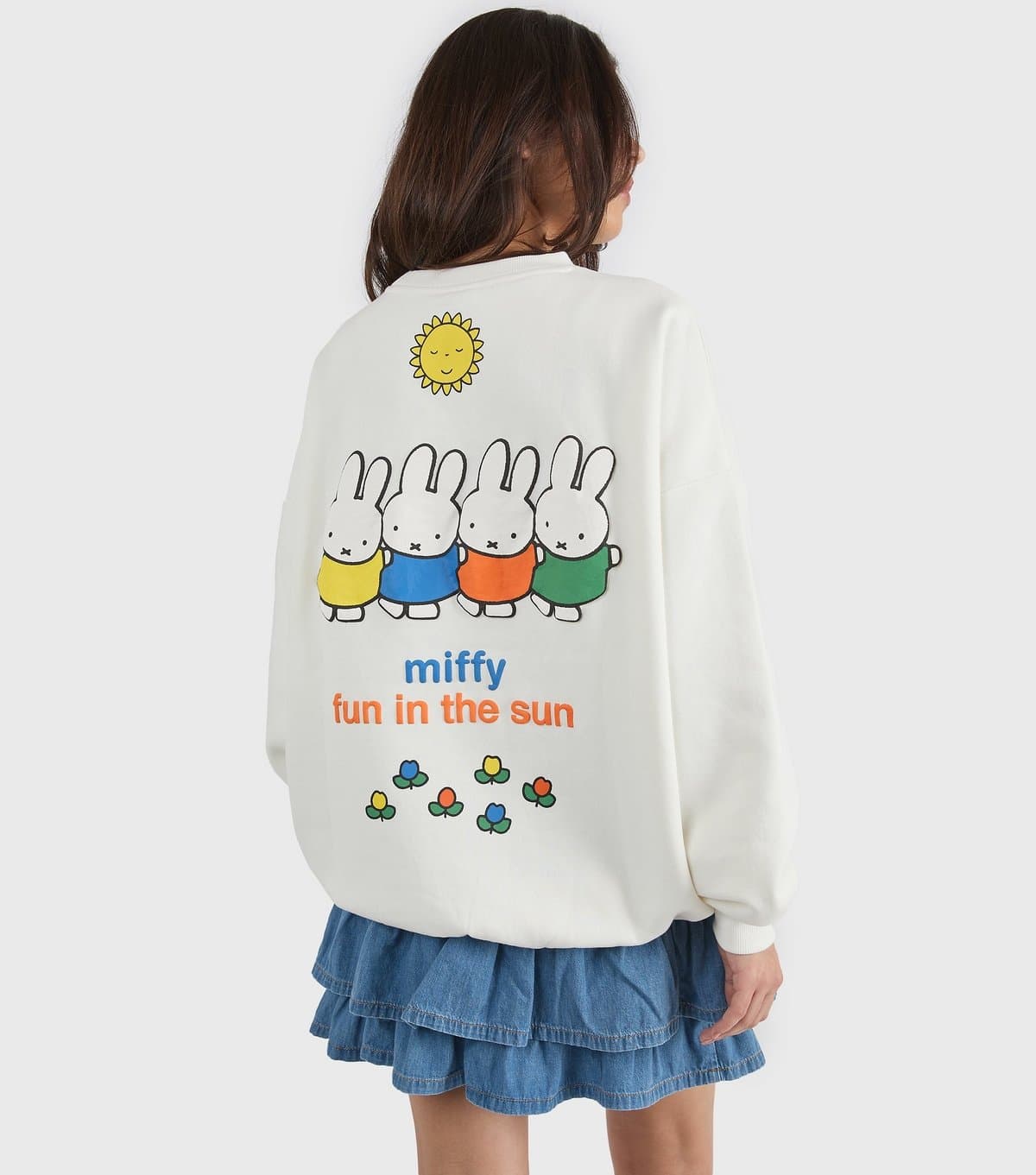 Skinnydip Women's White Miffy Print Sweatshirt Skinnydip New Look