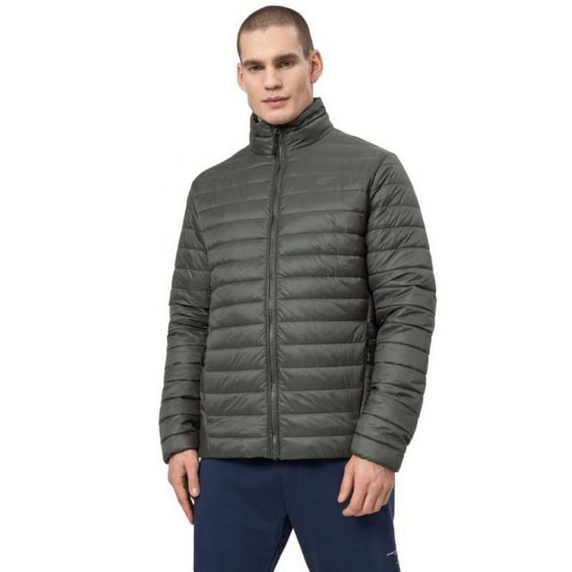 4F 4F Men's Quilted Jacket in Green - 3
