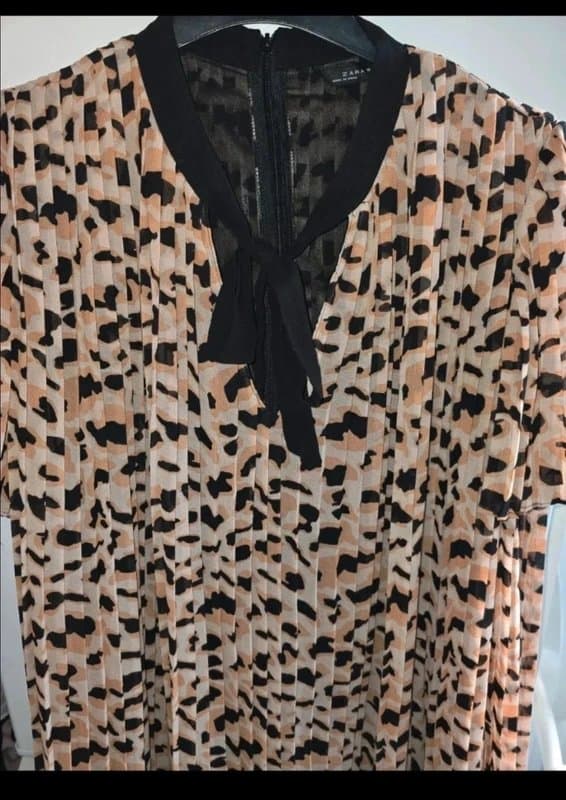 Zara Zara Gorgeous Pleated Chiffon Playsuit Size XS