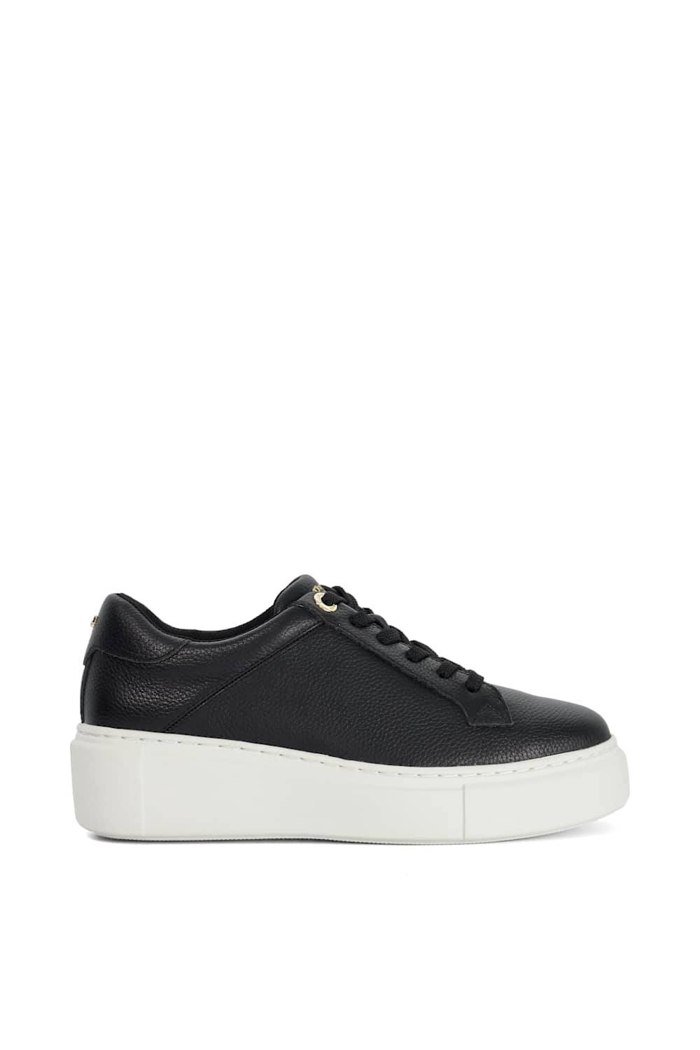 Dune London Dune London Women's 'Evienne' Leather Trainers in Black - 4
