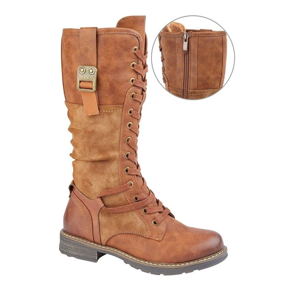 Cipriata Cipriata Women's Gabriela Knee-High Boots in Tan