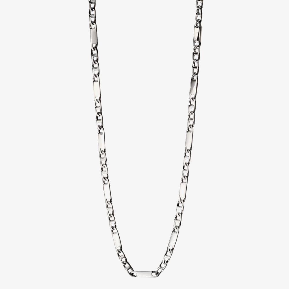 Fred Bennett Fred Bennett Silver Bar Chain Necklace for Men