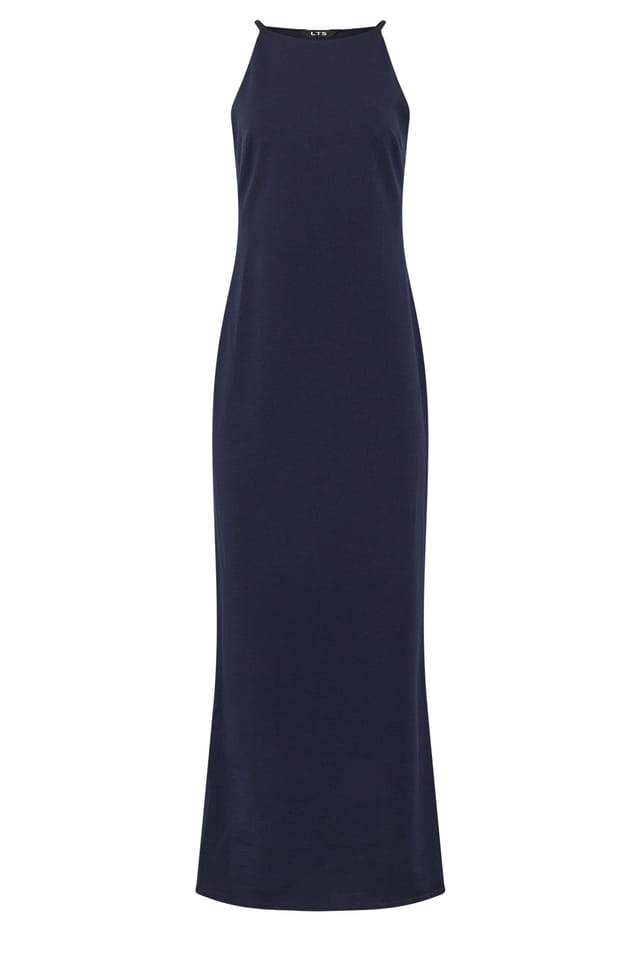 Long Tall Sally Long Tall Sally Women's Tall High Neck Midi Dress in Dark Navy - 2