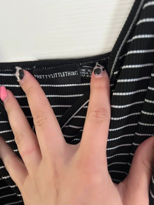 PLT Striped tie waist jumpsuit