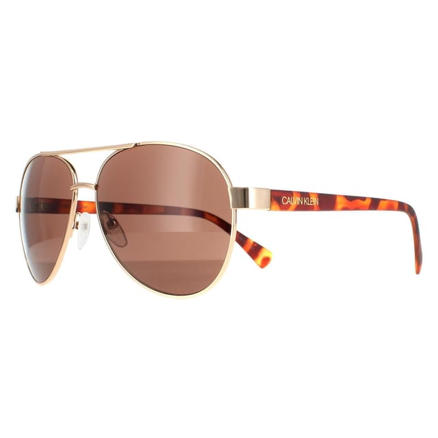 Calvin Klein CALVIN KLEIN Men's Aviator Gold Brown CK19316S - 2